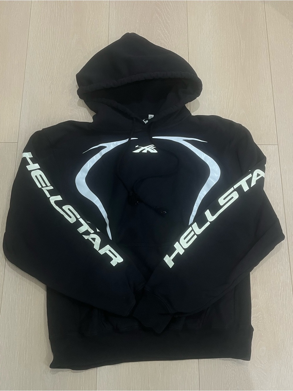 Hellstar Black Logo Hoodie - Men's Pullover Sweatshirt